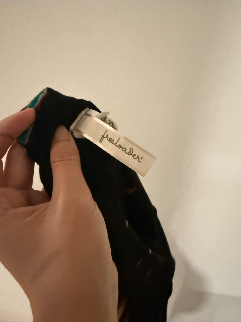 Freeloader Black Maxi Dress with Teal and Brown Tie-Dye - Picture 5 of 5
